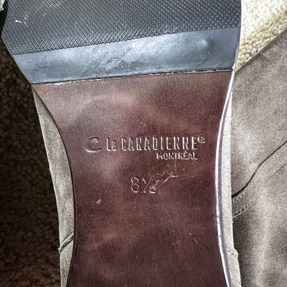 La Canadienne Suede Knee High Boots Size 8.5 - Picture 6 of 8